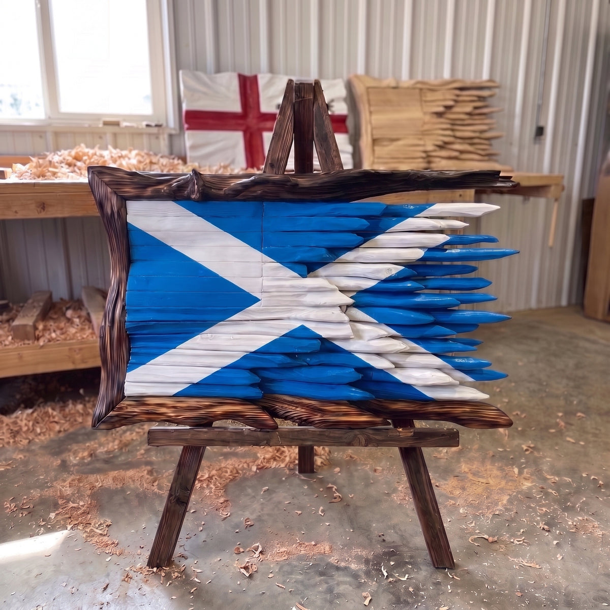 HANDCRAFTED WOODEN FLAGS
