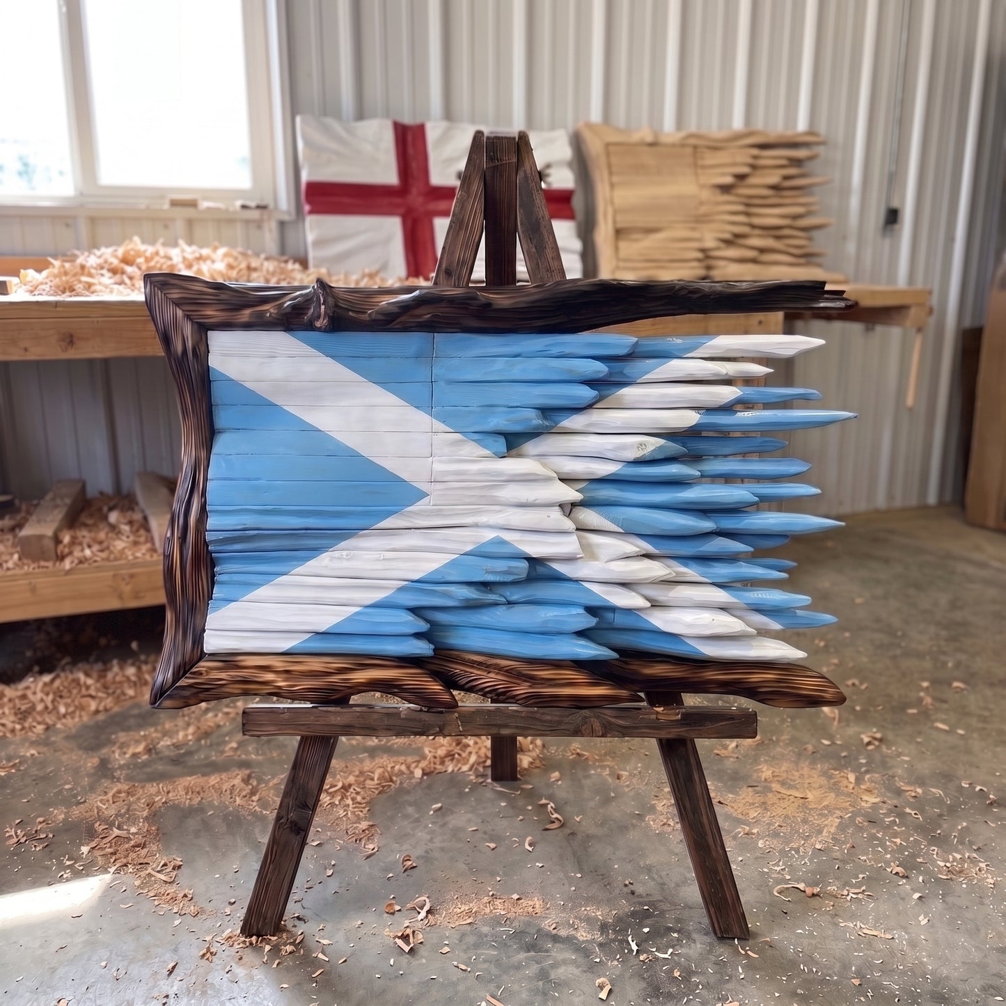 HANDCRAFTED WOODEN FLAGS