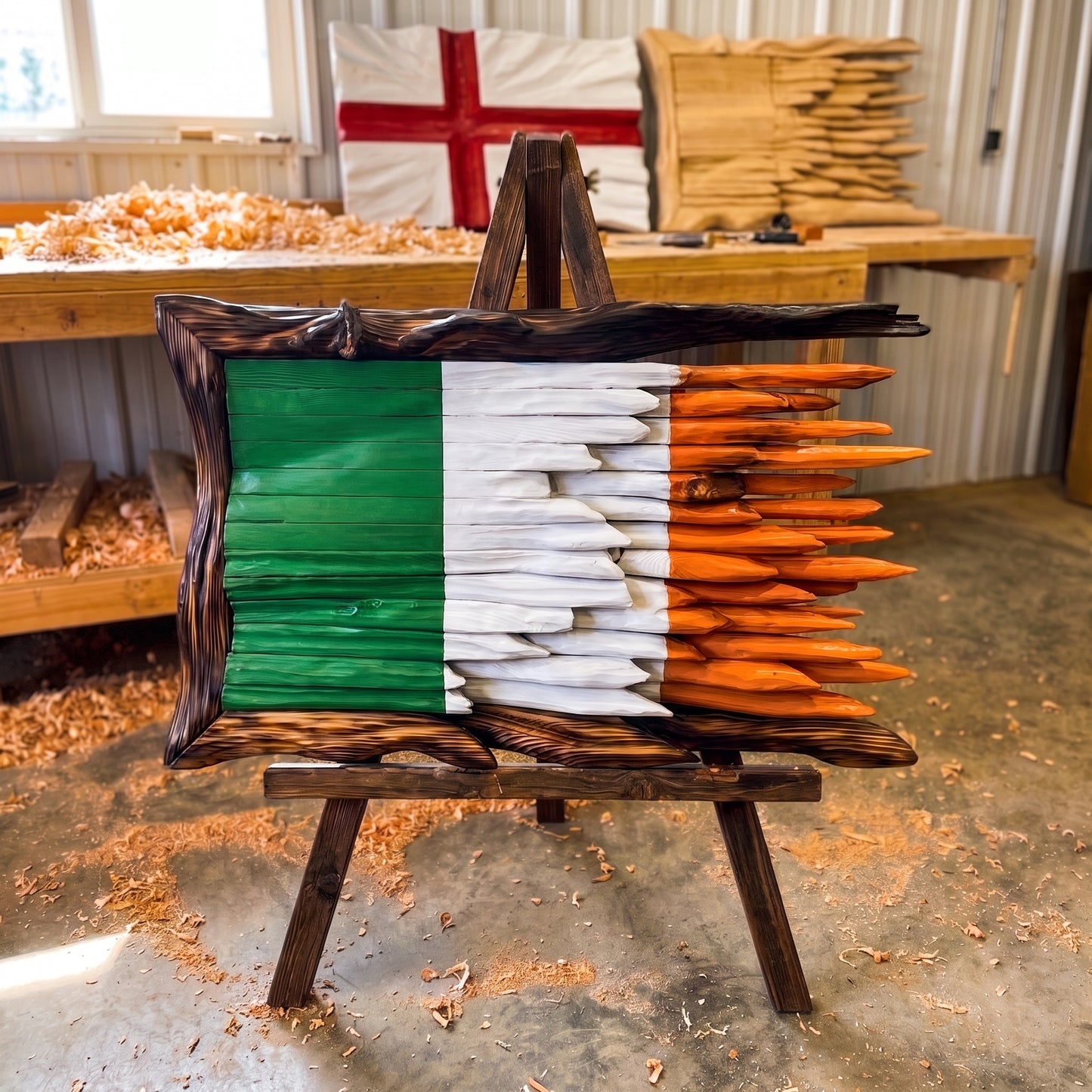 HANDCRAFTED WOODEN FLAGS