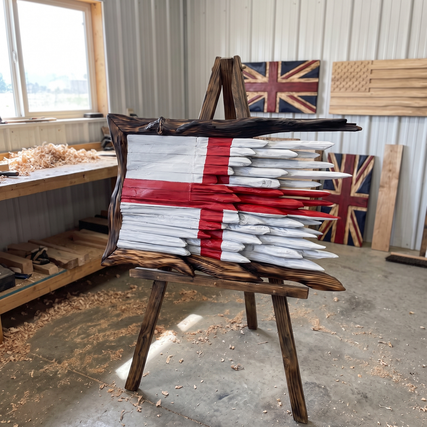 HANDCRAFTED WOODEN FLAGS