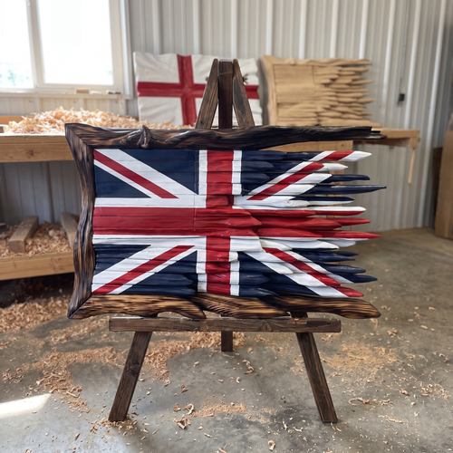 HANDCRAFTED WOODEN FLAGS